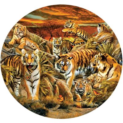 SunsOut Puzzle Pièces XXL - Lori Schory - Tigres partout - 500 à 999 pièces SunsOut Puzzle Pièces XXL - Lori Schory - Tigres partout - 500 à 999 pièces