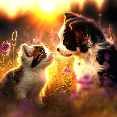 SunsOut Puzzle Chat et Chien - 500 à 999 pièces SunsOut Puzzle Chat et Chien - 500 à 999 pièces