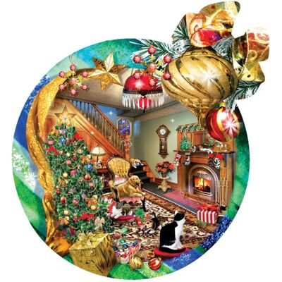 SunsOut Puzzle Fireside Ornament - 500 à 999 pièces SunsOut Puzzle Fireside Ornament - 500 à 999 pièces