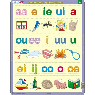 Puzzle Cadre Larsen - Début de la Littératie - Puzzle de 15 pièces Puzzle Cadre Larsen - Début de la Littératie - Puzzle de 15 pièces