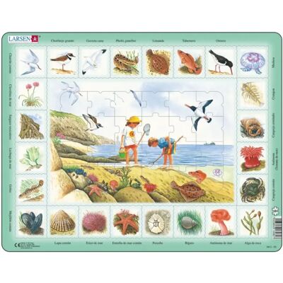 Larsen Puzzle Puzzle Cadre - Puzzle Nature - Bord de Mer (Espagnol) - 26 à 50 pièces Larsen Puzzle Puzzle Cadre - Puzzle Nature - Bord de Mer (Espagnol) - 26 à 50 pièces