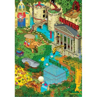 Grafika Puzzle Nantes - Végétal 2 - 1000 pièces Grafika Puzzle Nantes - Végétal 2 - 1000 pièces