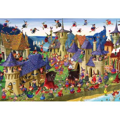Grafika Puzzle François Ruyer - Fête des Sorcières au Château - 1000 pièces Grafika Puzzle François Ruyer - Fête des Sorcières au Château - 1000 pièces