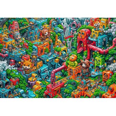 Grafika Puzzle Robotopia - 1000 pièces Grafika Puzzle Robotopia - 1000 pièces