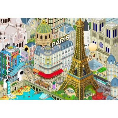 Grafika Puzzle Voici Paris - 1000 pièces Grafika Puzzle Voici Paris - 1000 pièces