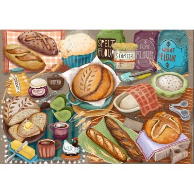 Grafika Puzzle Pain Fait Maison - 1000 pièces Grafika Puzzle Pain Fait Maison - 1000 pièces