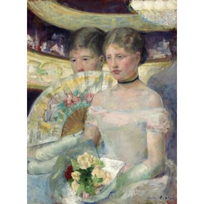 Grafika Mary Cassatt La Loge 1882 - Puzzle Grafika Mary Cassatt La Loge 1882 - Puzzle