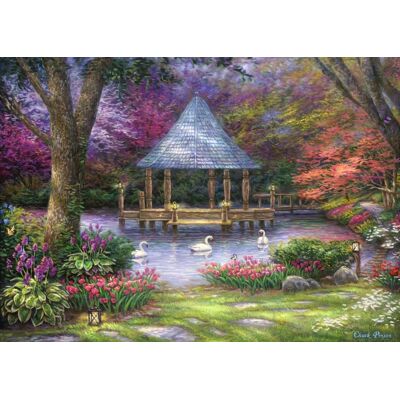 Grafika Puzzle Chuck Pinson - Swan Pond - 500 à 999 pièces Grafika Puzzle Chuck Pinson - Swan Pond - 500 à 999 pièces
