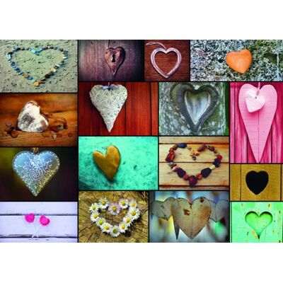Grafika Puzzle Collage Coeurs - 500 à 999 pièces Grafika Puzzle Collage Coeurs - 500 à 999 pièces