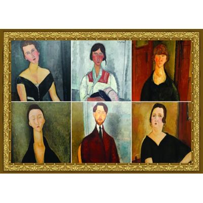 Grafika Puzzle Collage Modigliani - 500 à 999 pièces Grafika Puzzle Collage Modigliani - 500 à 999 pièces