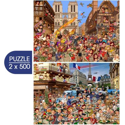 Grafika Puzzle 2 Puzzles - L'Art de François Ruyer - 500 à 999 pièces Grafika Puzzle 2 Puzzles - L'Art de François Ruyer - 500 à 999 pièces