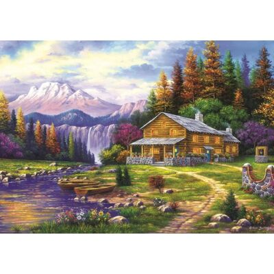 HeiDi - Puzzle Art Soleil couchant dans les Montagnes - 1000 pièces - Puzzle HeiDi - Puzzle Art Soleil couchant dans les Montagnes - 1000 pièces - Puzzle