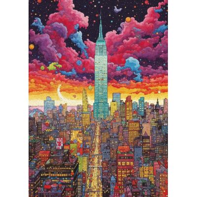 ART Puzzle Puzzle Wowo Series - Métropole Colorée, New York - 1000 pièces ART Puzzle Puzzle Wowo Series - Métropole Colorée, New York - 1000 pièces
