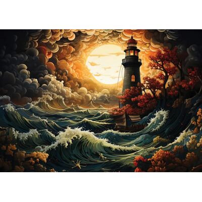ART Puzzle Puzzle Un Phare dans la Tempête - 1500 pièces ART Puzzle Puzzle Un Phare dans la Tempête - 1500 pièces
