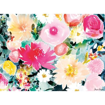 Nathan Puzzle Dahlias et roses / Marie Boudon (Collection Carte blanche) - 500 à 999 pièces Nathan Puzzle Dahlias et roses / Marie Boudon (Collection Carte blanche) - 500 à 999 pièces