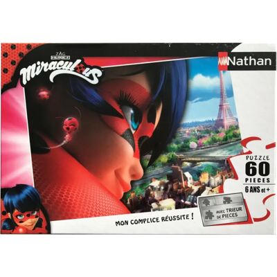 Puzzle Ladybug Nathan - 60 Pièces - Convient pour 6 ans et plus Puzzle Ladybug Nathan - 60 Pièces - Convient pour 6 ans et plus
