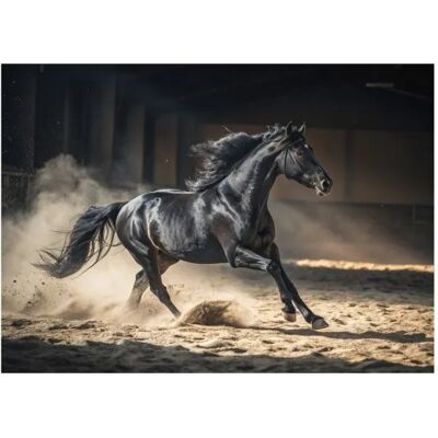 Dino Puzzle Black Horse Dino Puzzle Black Horse