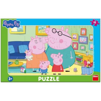 Dino Puzzle Peppa Pig dans le Salon Dino Puzzle Peppa Pig dans le Salon