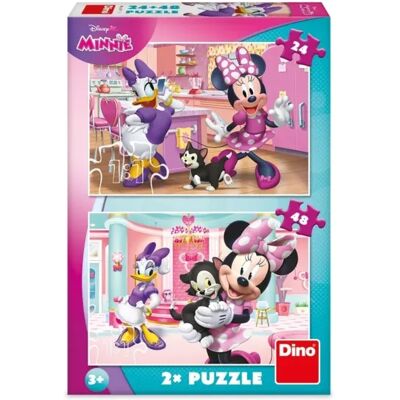 Dino Puzzle 2 Puzzles - Minnie et Figaro Dino Puzzle 2 Puzzles - Minnie et Figaro