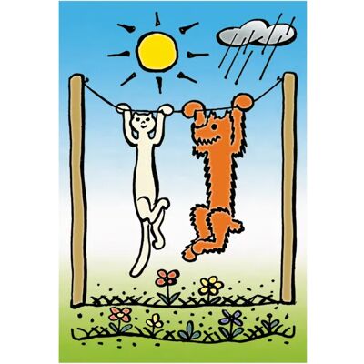 Puzzle Dino Chien et Chat - 48 Pièces Puzzle Dino Chien et Chat - 48 Pièces