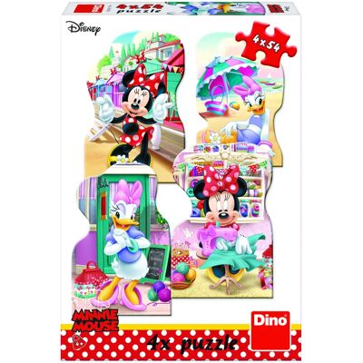 Puzzle Dino 4x54 - Minnie & Daisy Été - Puzzle Enfants Puzzle Dino 4x54 - Minnie & Daisy Été - Puzzle Enfants