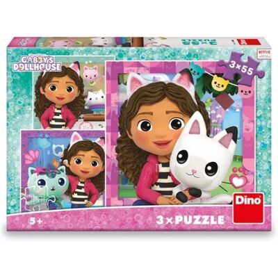 Gaby's Magic House - Puzzle - 3 en 1 - Multicolore Gaby's Magic House - Puzzle - 3 en 1 - Multicolore