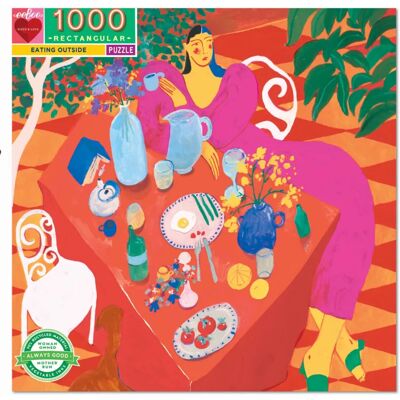 eeBoo Puzzle MANGER À L'EXTÉRIEUR - 1000 pièces eeBoo Puzzle MANGER À L'EXTÉRIEUR - 1000 pièces