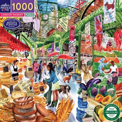 eeBoo Puzzle Marché de Londres - 1000 pièces eeBoo Puzzle Marché de Londres - 1000 pièces