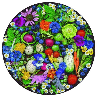 Eeboo Récolte Biologique Puzzle - 500 Pièces - Rond - Dès 7 ans Eeboo Récolte Biologique Puzzle - 500 Pièces - Rond - Dès 7 ans