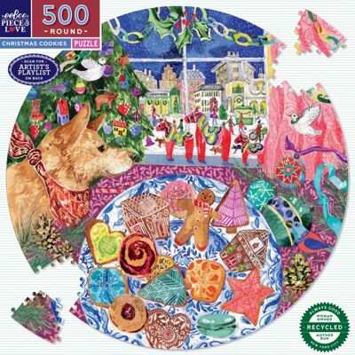 eeBoo Puzzle Biscuits De Noël - 500 à 999 pièces eeBoo Puzzle Biscuits De Noël - 500 à 999 pièces