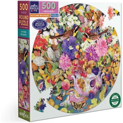 eeBoo Puzzle Bouquet D'Automne - 500 à 999 pièces eeBoo Puzzle Bouquet D'Automne - 500 à 999 pièces