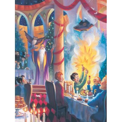 New York Puzzle Company Puzzle Harry Potter - Christmas at Hogwarts - 1000 pièces New York Puzzle Company Puzzle Harry Potter - Christmas at Hogwarts - 1000 pièces