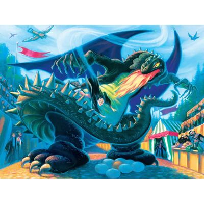 New York Puzzle Company Puzzle Pièces XXL - Hungarian Horntail - 200 à 499 pièces New York Puzzle Company Puzzle Pièces XXL - Hungarian Horntail - 200 à 499 pièces
