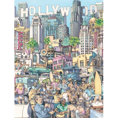 New York Puzzle Company Puzzle Pièces XXL - California Dreaming - 500 à 999 pièces New York Puzzle Company Puzzle Pièces XXL - California Dreaming - 500 à 999 pièces