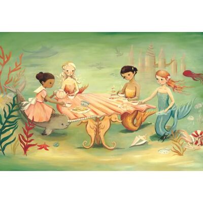 New York Puzzle Company Puzzle Pièces XXL - Dream World - Mermaid Tea Party - 51 à 99 pièces New York Puzzle Company Puzzle Pièces XXL - Dream World - Mermaid Tea Party - 51 à 99 pièces
