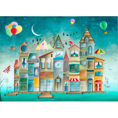 Magnolia Puzzle Houses I Read - 1000 pièces Magnolia Puzzle Houses I Read - 1000 pièces