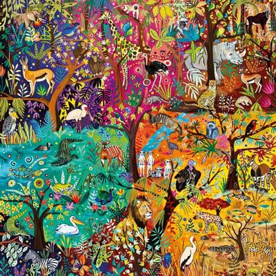 Magnolia Puzzle Rainbow Safari - 1000 pièces Magnolia Puzzle Rainbow Safari - 1000 pièces