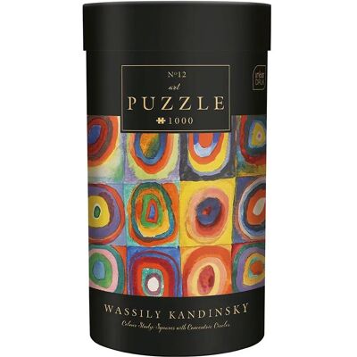 Interdruk Puzzle Art Collection - Kandinsky - Carrés et cercles concentriques - 1000 pièces Interdruk Puzzle Art Collection - Kandinsky - Carrés et cercles concentriques - 1000 pièces