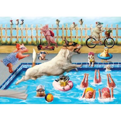 Eurographics Fête de piscine - Puzzle 500 pièces Eurographics Fête de piscine - Puzzle 500 pièces