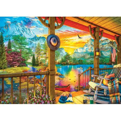 Puzzle Eurographics Pêche Matinale - 500 Pièces Puzzle Eurographics Pêche Matinale - 500 Pièces