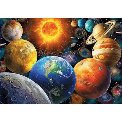 Puzzle du système solaire XXL - Modèle éducatif de l'espace Puzzle du système solaire XXL - Modèle éducatif de l'espace