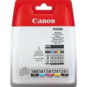 Canon PGI-580/CLI-581 BK/CMYK - 5 couleurs - Cartouche d'encre - Multipack
