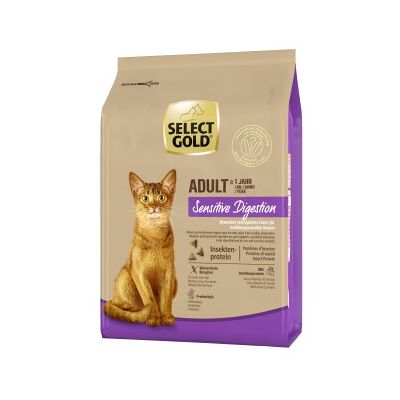 SELECT GOLD Sensitive Adult Protéine d’insectes 2,5 kg - Nourriture pour chats SELECT GOLD Sensitive Adult Protéine d’insectes 2,5 kg - Nourriture pour chats