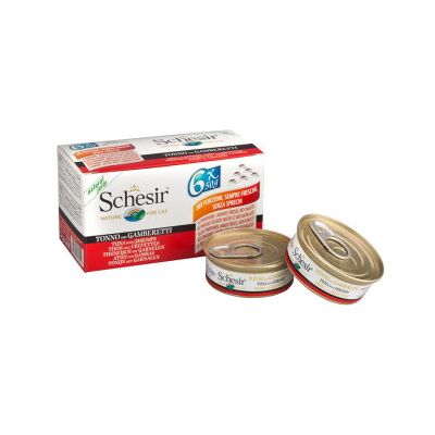 Schesir Thon aux Crevettes Multipack pour Chats Schesir Thon aux Crevettes Multipack pour Chats