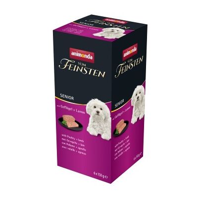 Nourriture humide pour chiens Animonda Vom Feinsten 48 x 150 g - Senior: Volaille & Agneau Nourriture humide pour chiens Animonda Vom Feinsten 48 x 150 g - Senior: Volaille & Agneau