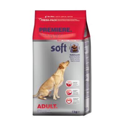 Premiere Soft Cane Adulte Viande de Bœuf - Nourriture pour chiens Premiere Soft Cane Adulte Viande de Bœuf - Nourriture pour chiens