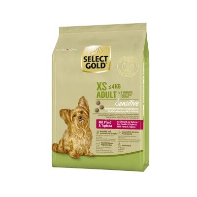 SELECT GOLD Sensitive XS Adult Cheval Tapioca - Nourriture pour chiens SELECT GOLD Sensitive XS Adult Cheval Tapioca - Nourriture pour chiens