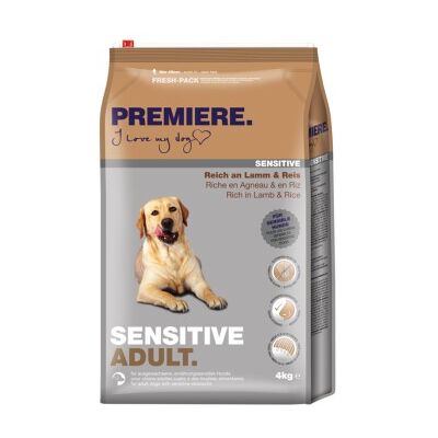 Premiere Sensitive Nourriture Adulte Chien Agneau Riz Premiere Sensitive Nourriture Adulte Chien Agneau Riz