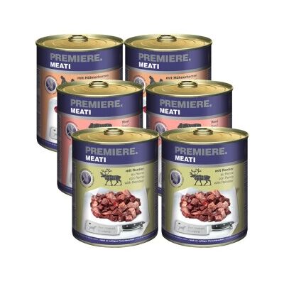 PREMIERE Meati Croquettes pour chiens 6x800g - Pack mixte PREMIERE Meati Croquettes pour chiens 6x800g - Pack mixte