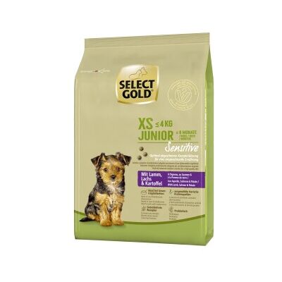 Select Gold Sensitive XS Junior avec agneau, saumon & pomme de terre - Nourriture pour chiens Select Gold Sensitive XS Junior avec agneau, saumon & pomme de terre - Nourriture pour chiens